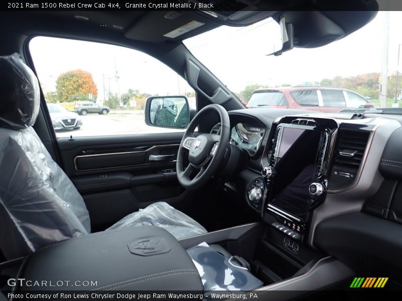 Granite Crystal Metallic / Black 2021 Ram 1500 Rebel Crew Cab 4x4