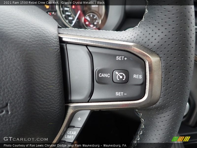 Granite Crystal Metallic / Black 2021 Ram 1500 Rebel Crew Cab 4x4