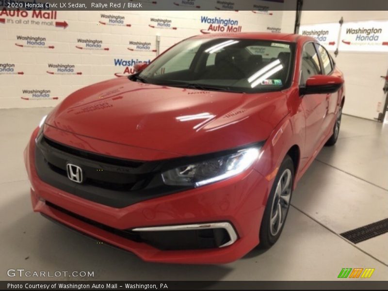 Rallye Red / Black 2020 Honda Civic LX Sedan