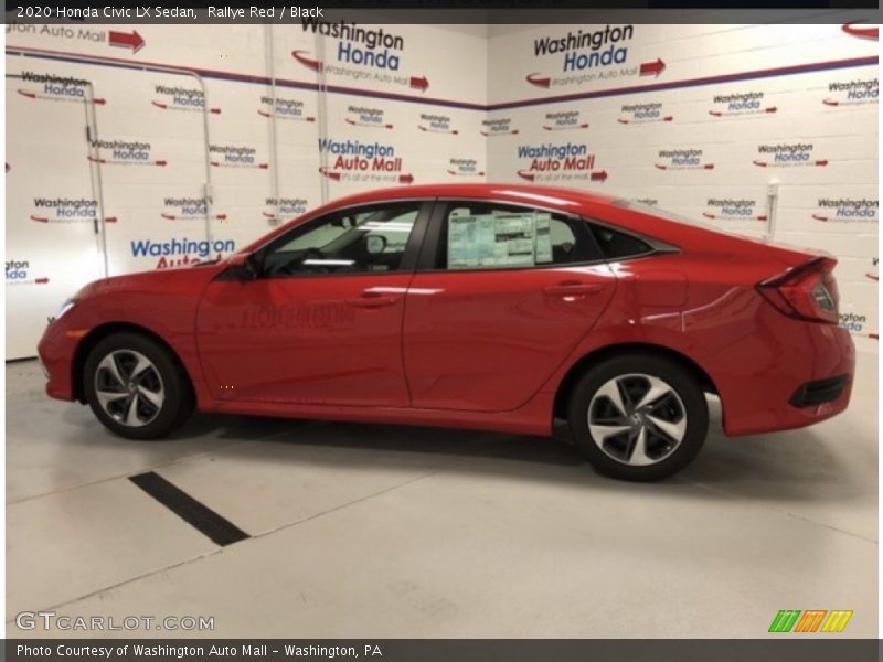 Rallye Red / Black 2020 Honda Civic LX Sedan