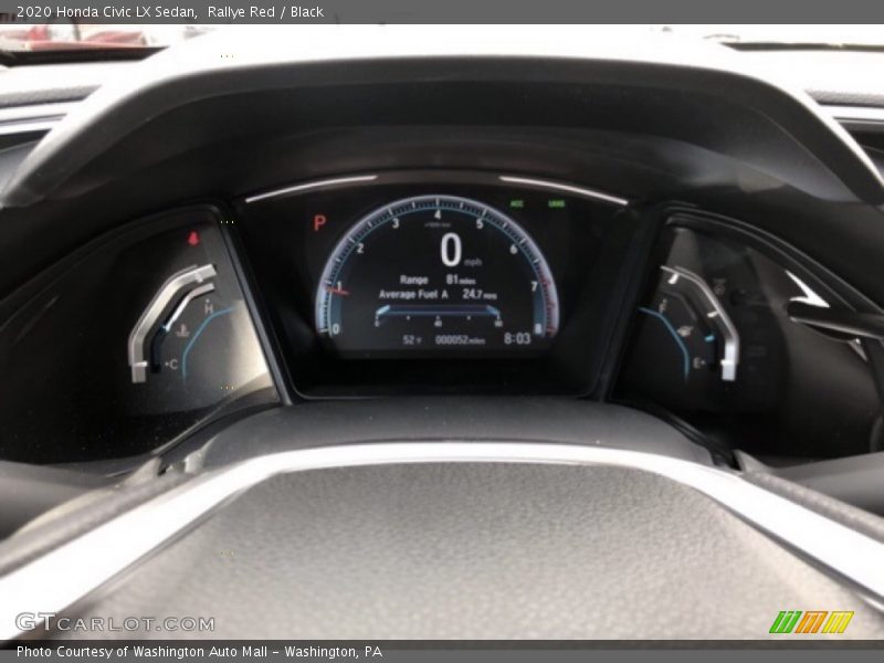 Rallye Red / Black 2020 Honda Civic LX Sedan