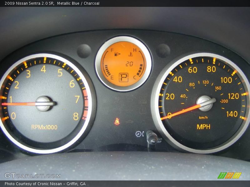 Metallic Blue / Charcoal 2009 Nissan Sentra 2.0 SR