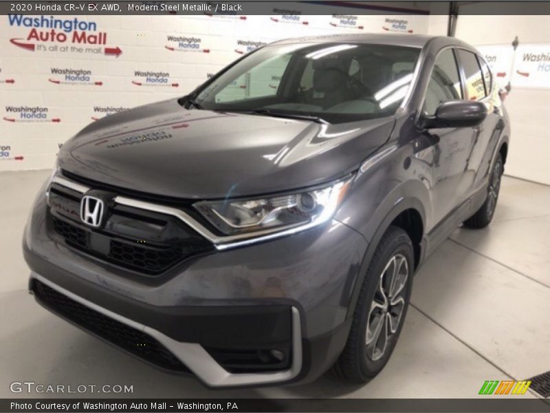 Modern Steel Metallic / Black 2020 Honda CR-V EX AWD