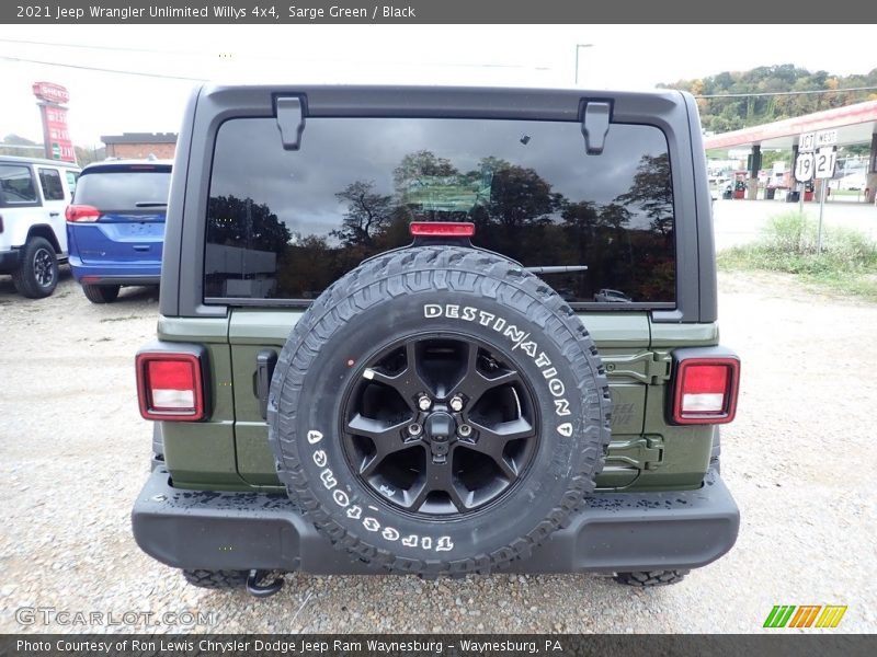 Sarge Green / Black 2021 Jeep Wrangler Unlimited Willys 4x4