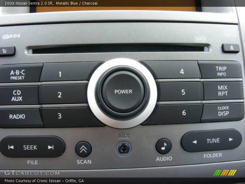 Metallic Blue / Charcoal 2009 Nissan Sentra 2.0 SR