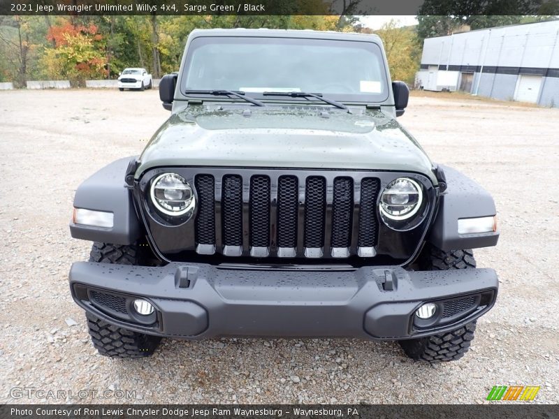 Sarge Green / Black 2021 Jeep Wrangler Unlimited Willys 4x4