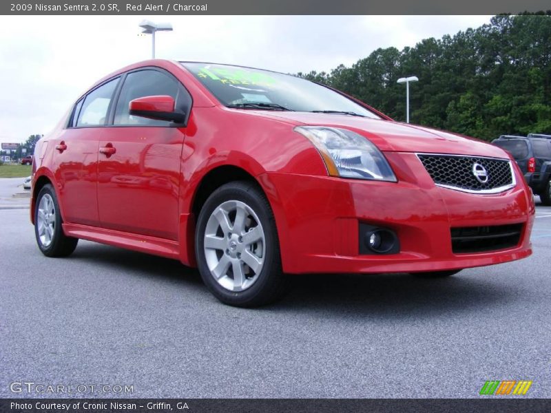 Red Alert / Charcoal 2009 Nissan Sentra 2.0 SR