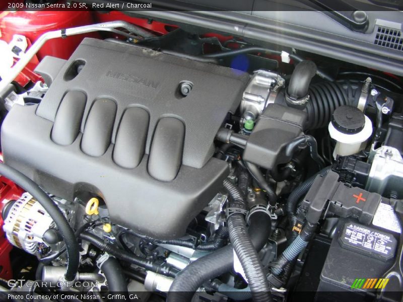 Red Alert / Charcoal 2009 Nissan Sentra 2.0 SR