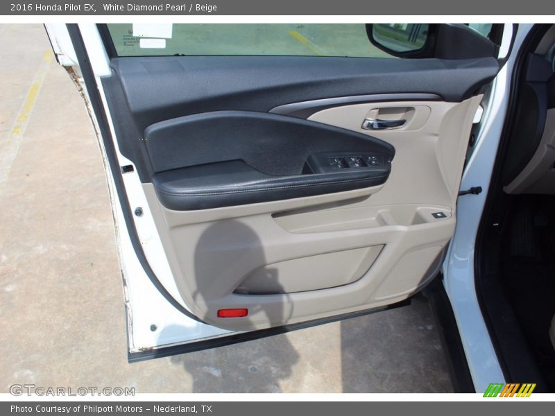 White Diamond Pearl / Beige 2016 Honda Pilot EX