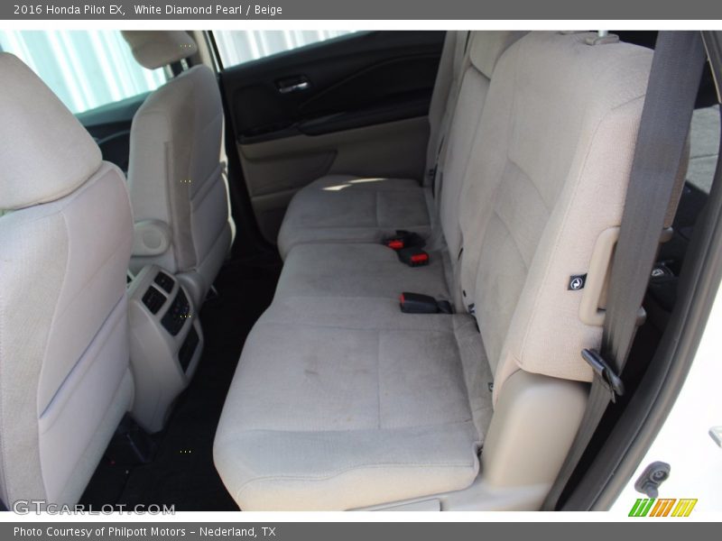 White Diamond Pearl / Beige 2016 Honda Pilot EX
