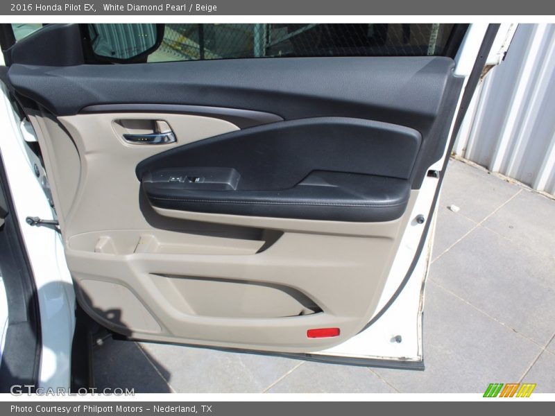 White Diamond Pearl / Beige 2016 Honda Pilot EX