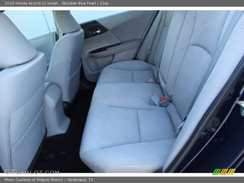 Obsidian Blue Pearl / Gray 2016 Honda Accord LX Sedan