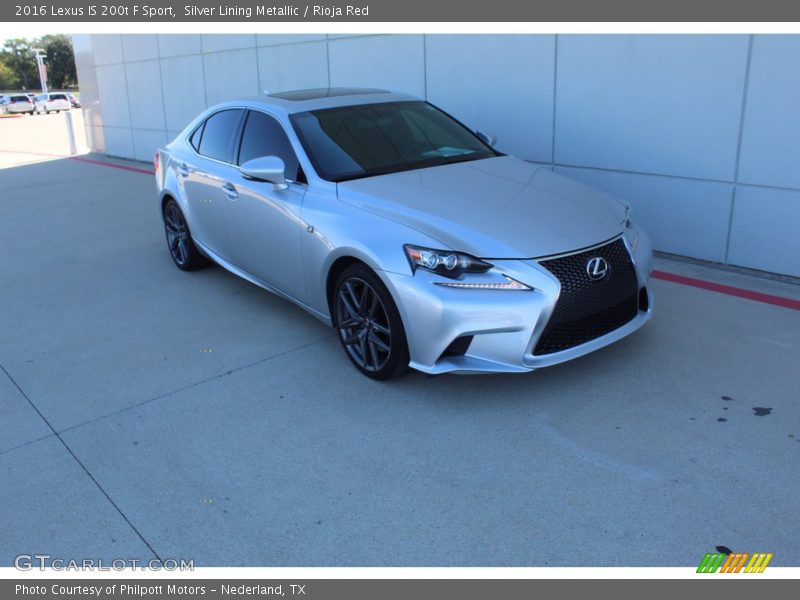  2016 IS 200t F Sport Silver Lining Metallic