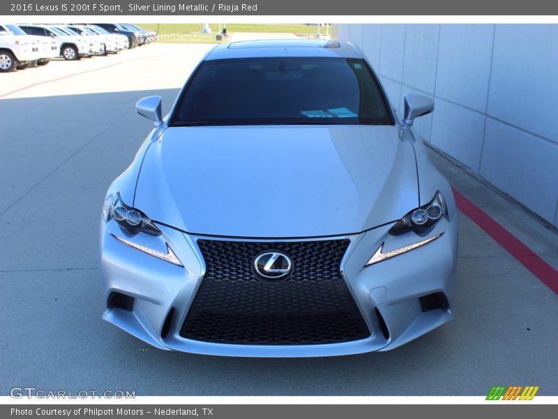 Silver Lining Metallic / Rioja Red 2016 Lexus IS 200t F Sport