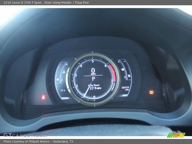  2016 IS 200t F Sport 200t F Sport Gauges