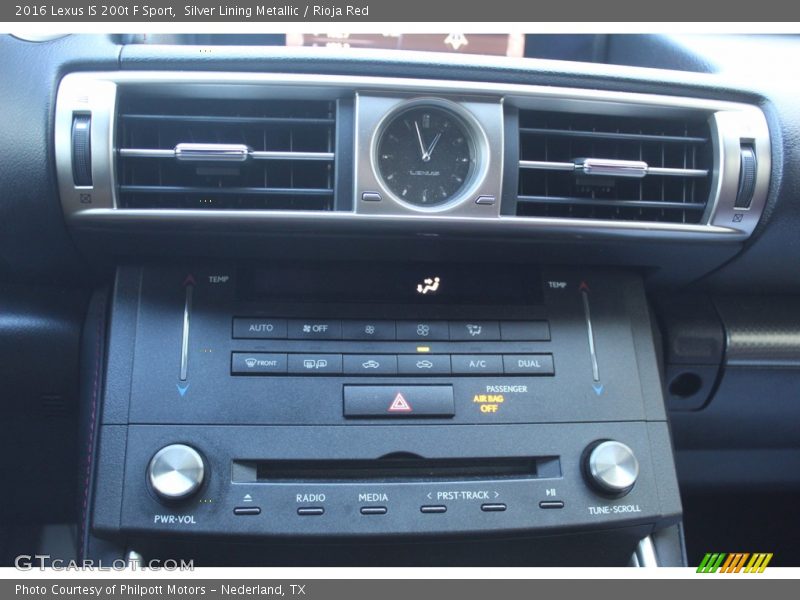 Controls of 2016 IS 200t F Sport