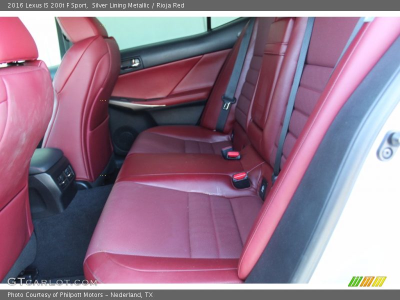 Rear Seat of 2016 IS 200t F Sport