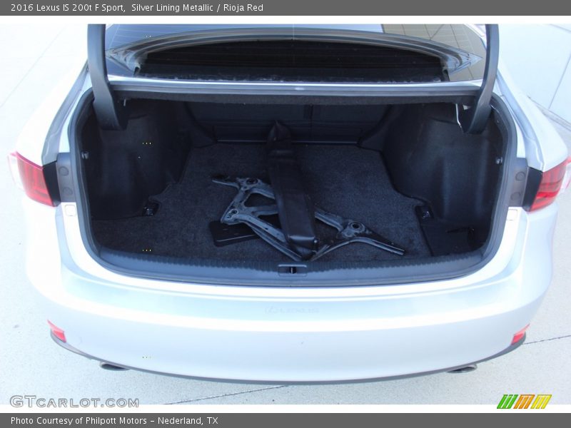 Silver Lining Metallic / Rioja Red 2016 Lexus IS 200t F Sport