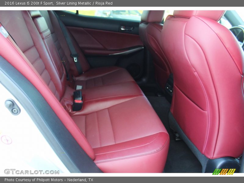 Rear Seat of 2016 IS 200t F Sport