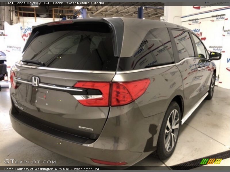 Pacific Pewter Metallic / Mocha 2021 Honda Odyssey EX-L