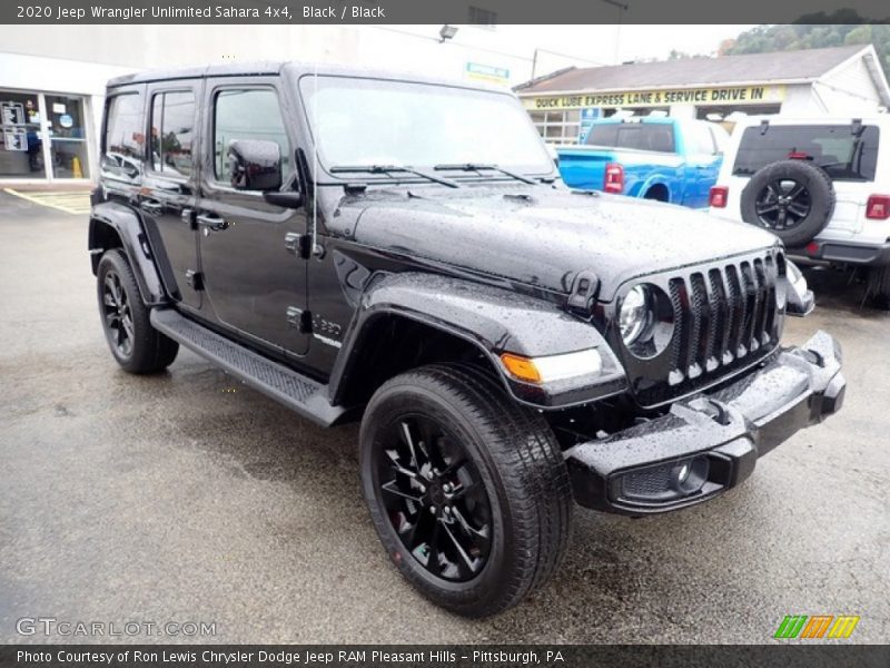 Black / Black 2020 Jeep Wrangler Unlimited Sahara 4x4