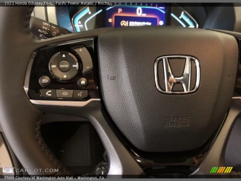 Pacific Pewter Metallic / Mocha 2021 Honda Odyssey EX-L