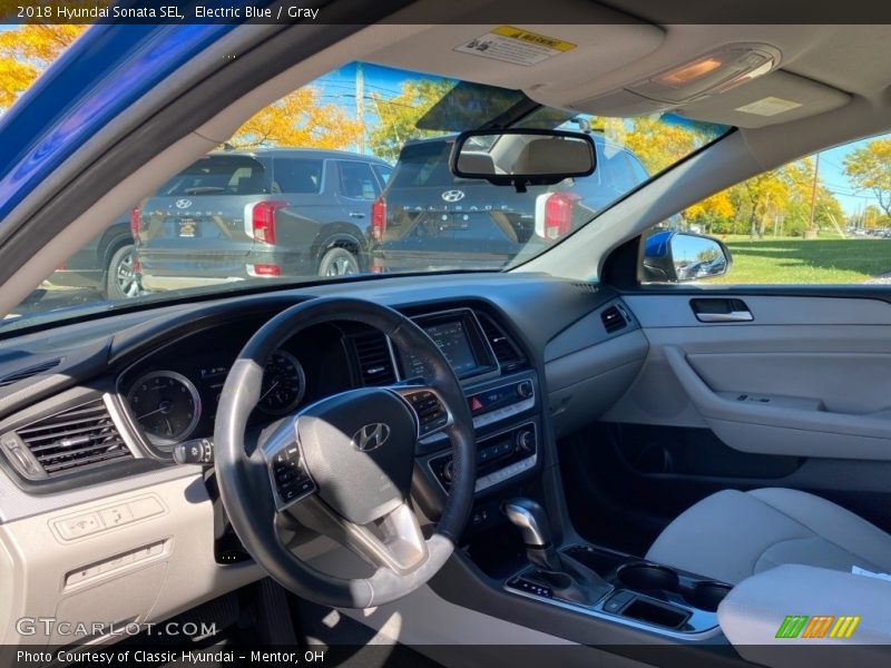 Electric Blue / Gray 2018 Hyundai Sonata SEL