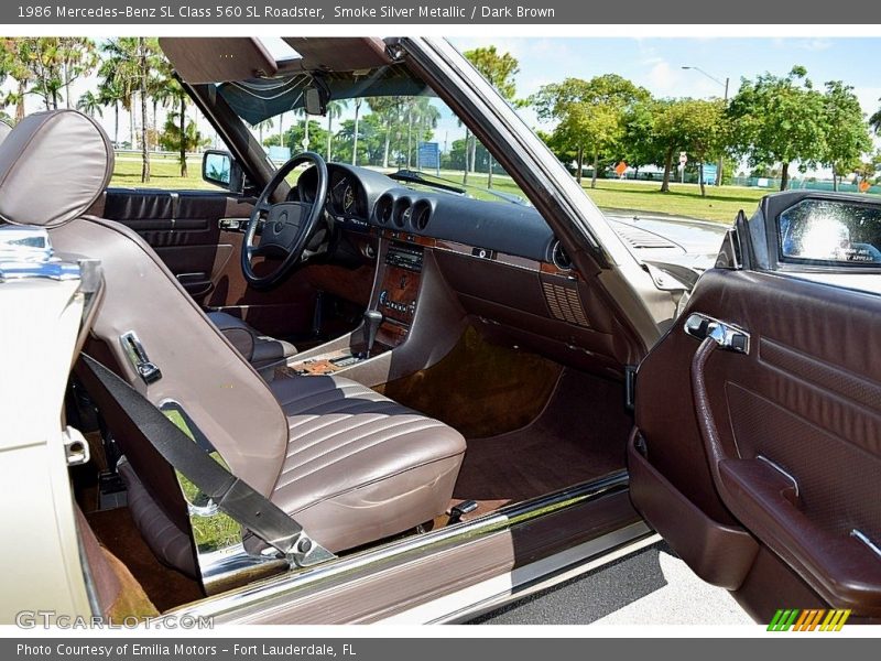Dark Brown Interior - 1986 SL Class 560 SL Roadster 