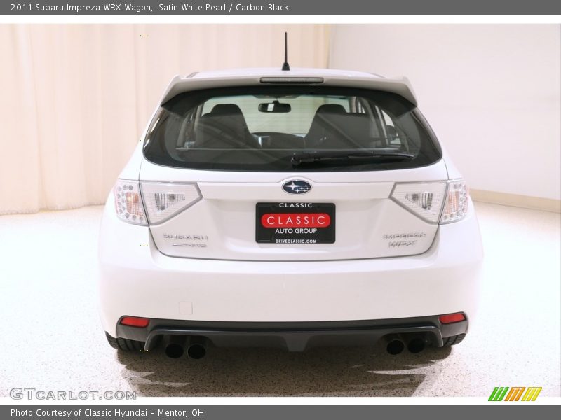 Satin White Pearl / Carbon Black 2011 Subaru Impreza WRX Wagon