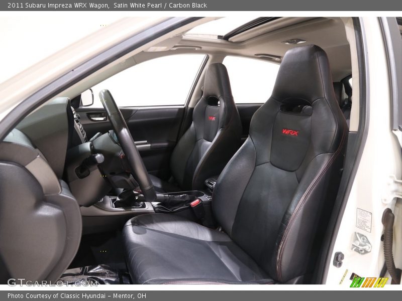 Satin White Pearl / Carbon Black 2011 Subaru Impreza WRX Wagon