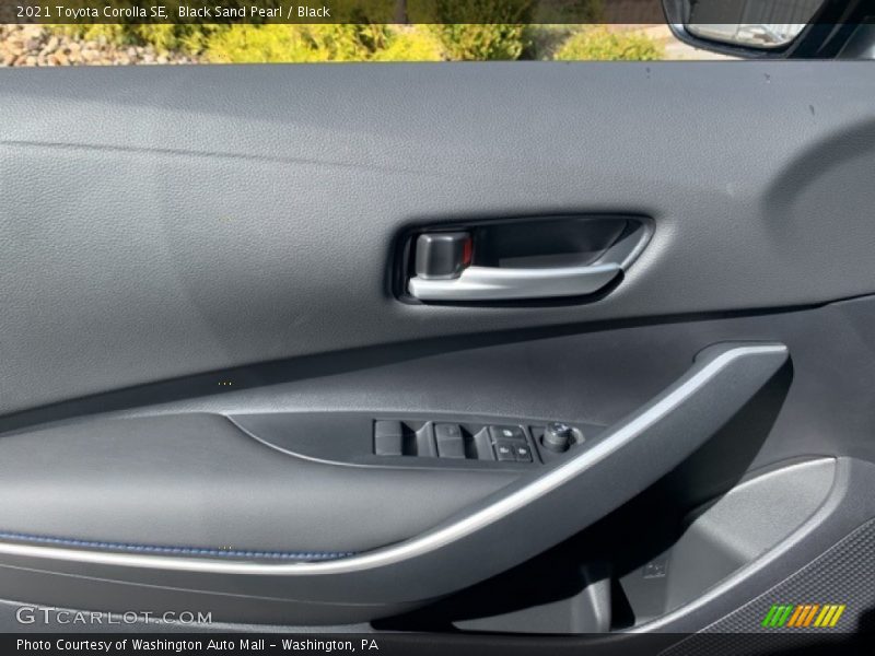Black Sand Pearl / Black 2021 Toyota Corolla SE