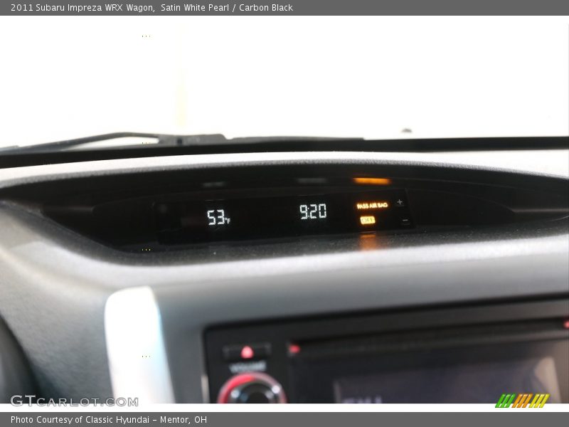 Satin White Pearl / Carbon Black 2011 Subaru Impreza WRX Wagon