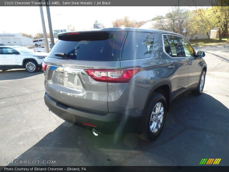 Satin Steel Metallic / Jet Black 2020 Chevrolet Traverse LS AWD