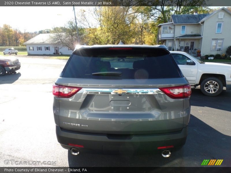 Satin Steel Metallic / Jet Black 2020 Chevrolet Traverse LS AWD