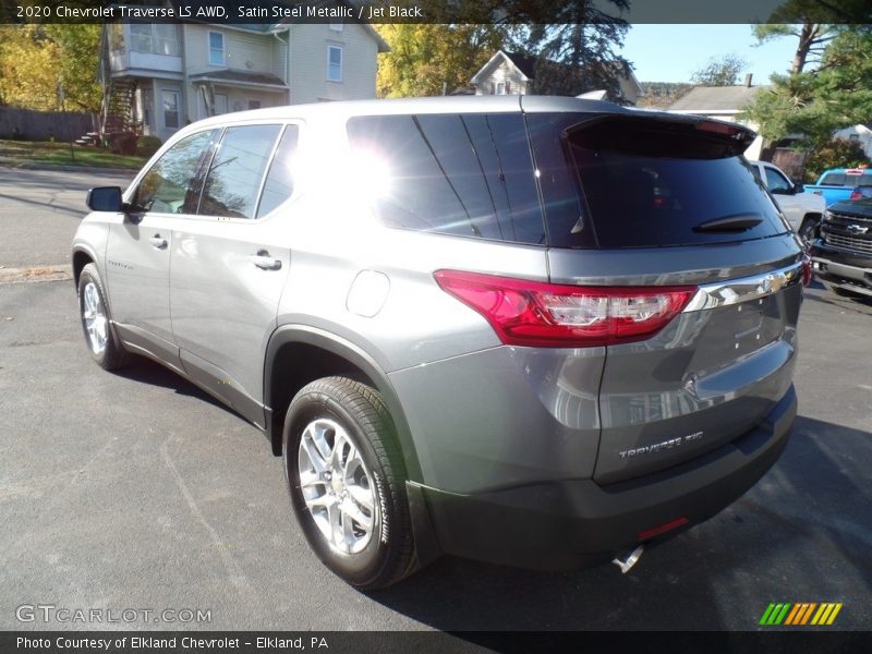 Satin Steel Metallic / Jet Black 2020 Chevrolet Traverse LS AWD