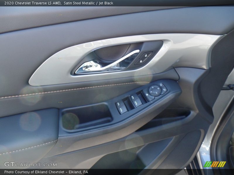 Satin Steel Metallic / Jet Black 2020 Chevrolet Traverse LS AWD