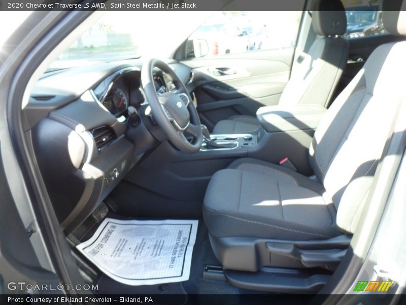 Satin Steel Metallic / Jet Black 2020 Chevrolet Traverse LS AWD
