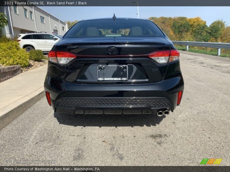 Black Sand Pearl / Black 2021 Toyota Corolla SE