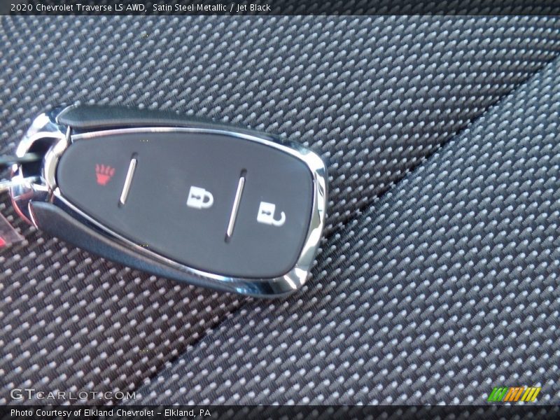 Satin Steel Metallic / Jet Black 2020 Chevrolet Traverse LS AWD