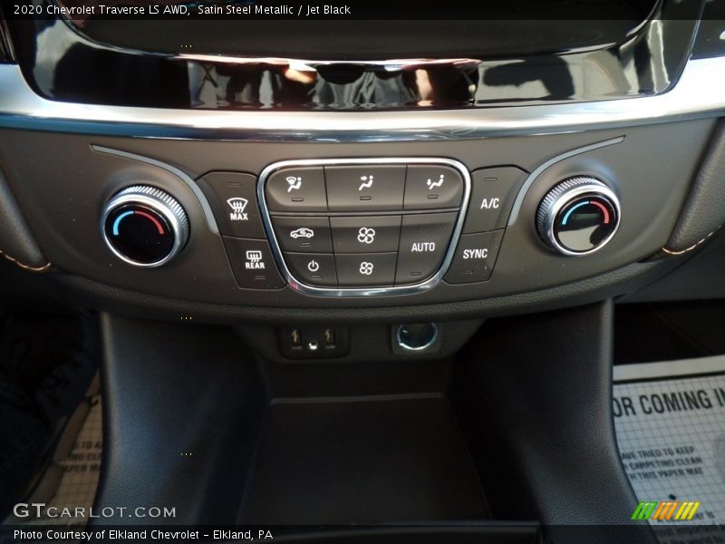 Satin Steel Metallic / Jet Black 2020 Chevrolet Traverse LS AWD