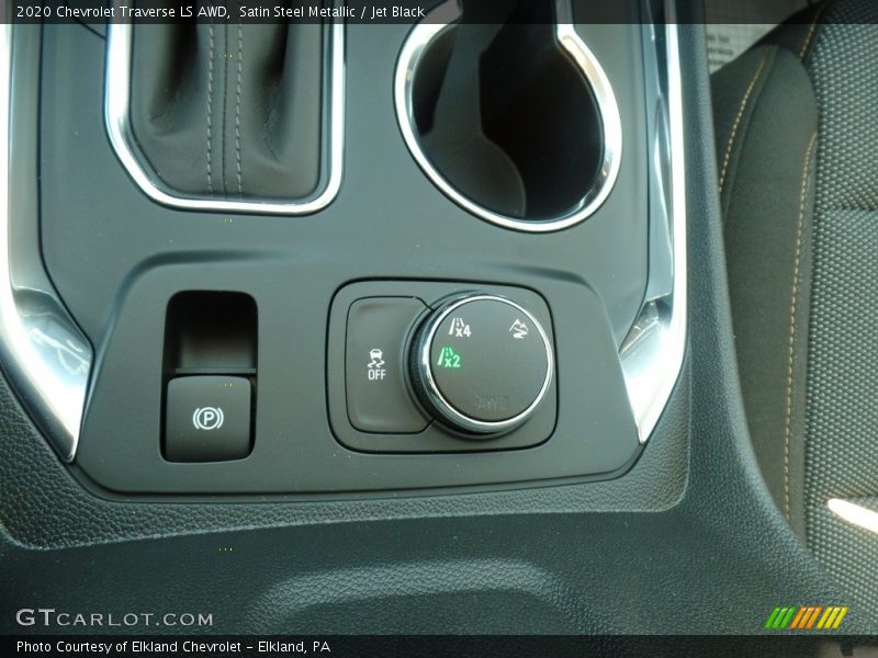 Satin Steel Metallic / Jet Black 2020 Chevrolet Traverse LS AWD
