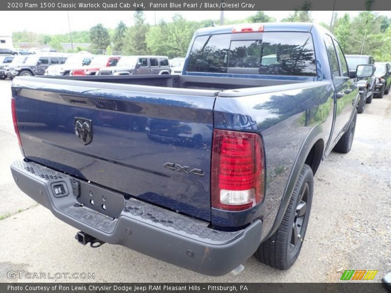 Patriot Blue Pearl / Black/Diesel Gray 2020 Ram 1500 Classic Warlock Quad Cab 4x4