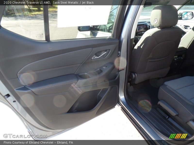 Satin Steel Metallic / Jet Black 2020 Chevrolet Traverse LS AWD