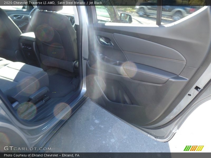 Satin Steel Metallic / Jet Black 2020 Chevrolet Traverse LS AWD