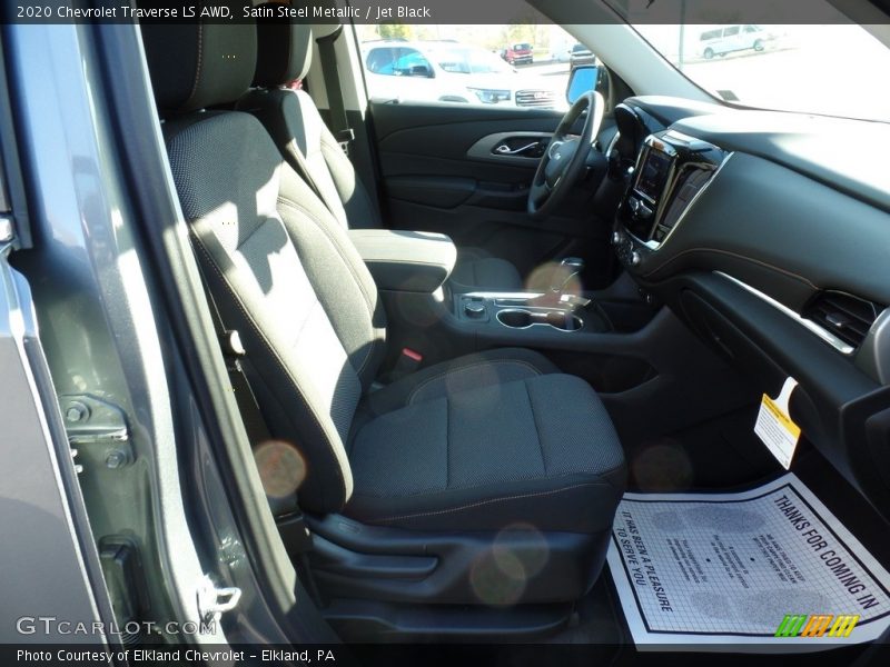 Satin Steel Metallic / Jet Black 2020 Chevrolet Traverse LS AWD