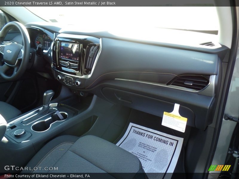 Satin Steel Metallic / Jet Black 2020 Chevrolet Traverse LS AWD