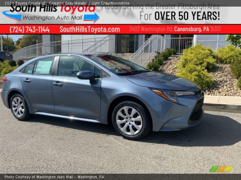 Celestite Gray Metallic / Light Gray/Moonstone 2021 Toyota Corolla LE