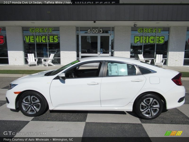 Taffeta White / Ivory 2017 Honda Civic LX Sedan