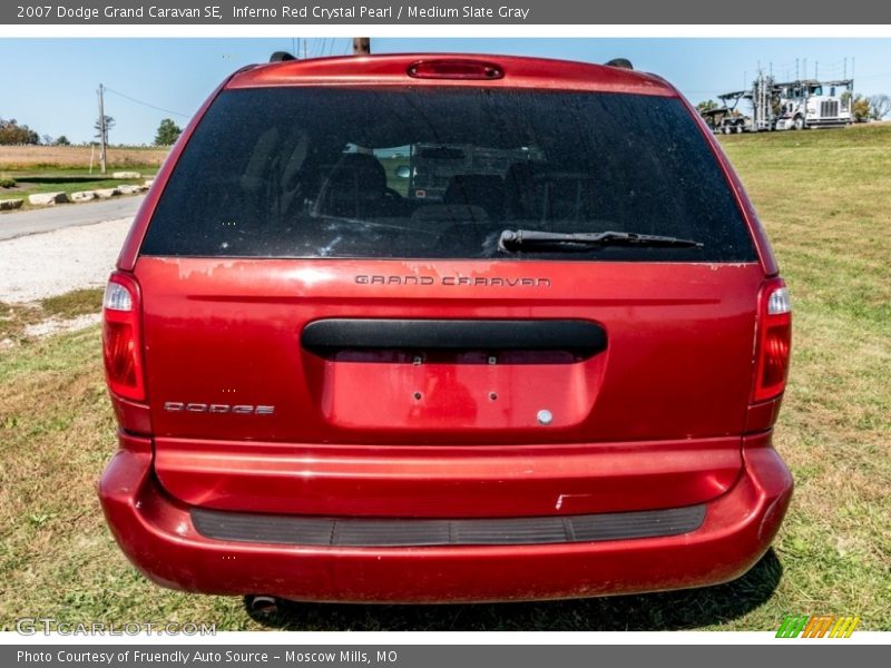 Inferno Red Crystal Pearl / Medium Slate Gray 2007 Dodge Grand Caravan SE