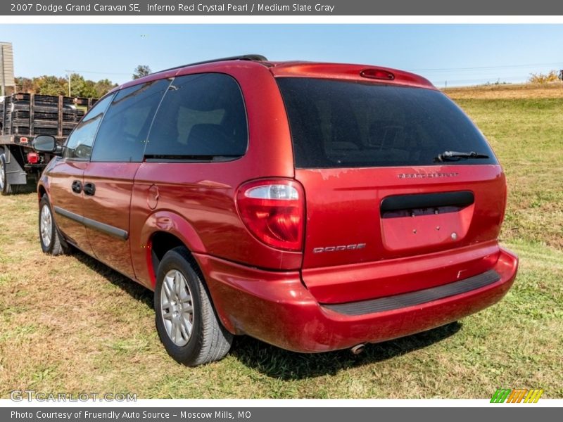 Inferno Red Crystal Pearl / Medium Slate Gray 2007 Dodge Grand Caravan SE